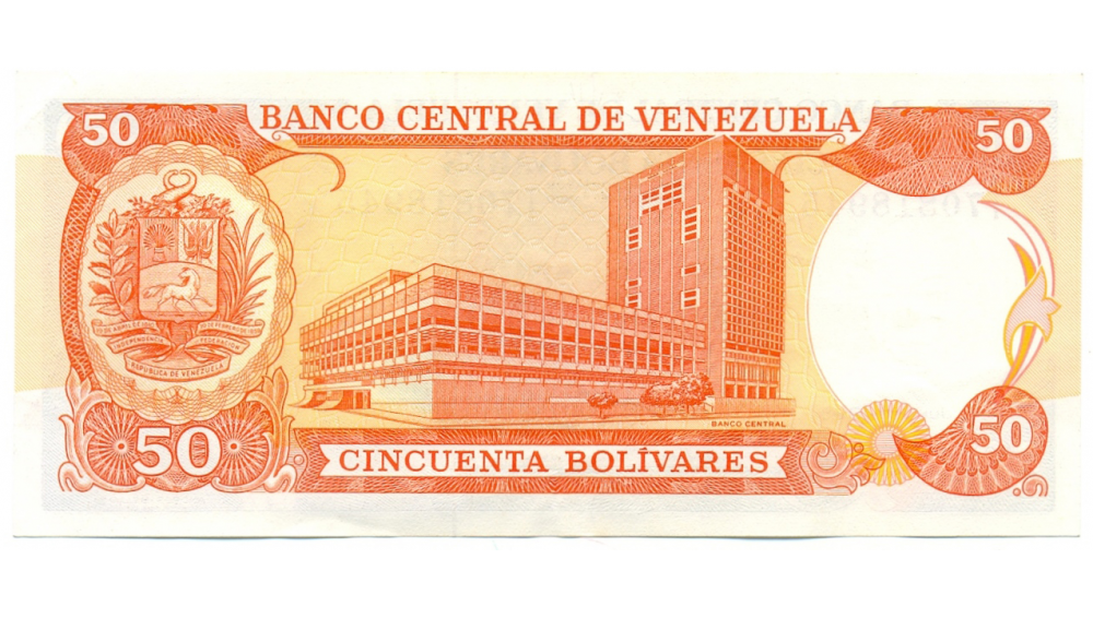 Billete 50 Bolívares 1995 Serial T8  - Numisfila