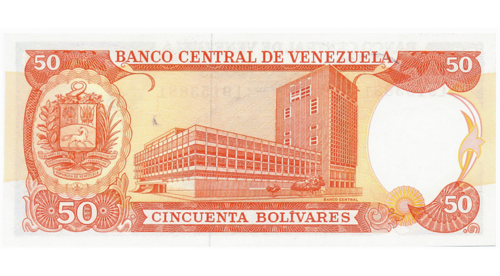 Billete 50 Bolívares 1992 Serial L7  - Numisfila