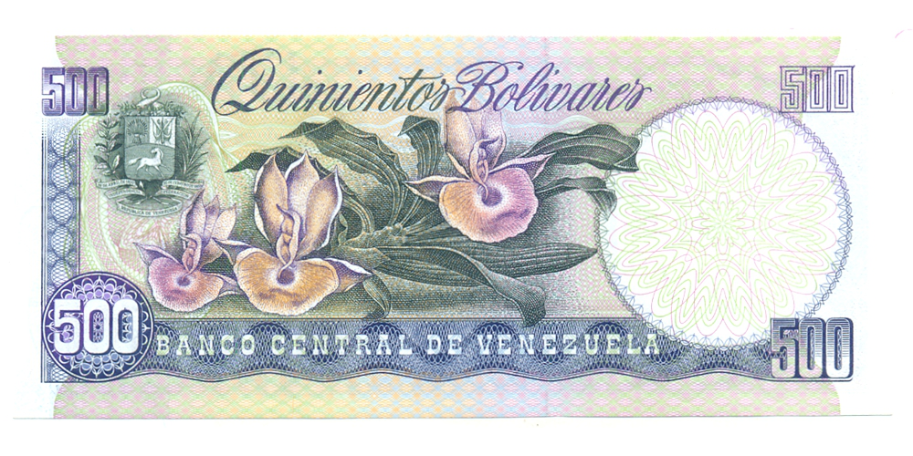 Billete 500 Bolívares 1990 Sin Serial  - Numisfila