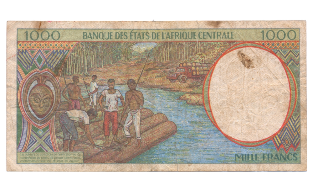 Billete África Central 1000 Francs 1993-2002 Camerun - E  - Numisfila