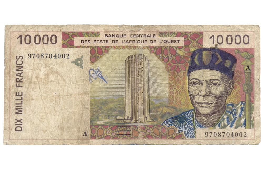 Billete Estados de África Occidental 10.000 Francos 1997-98  - Numisfila