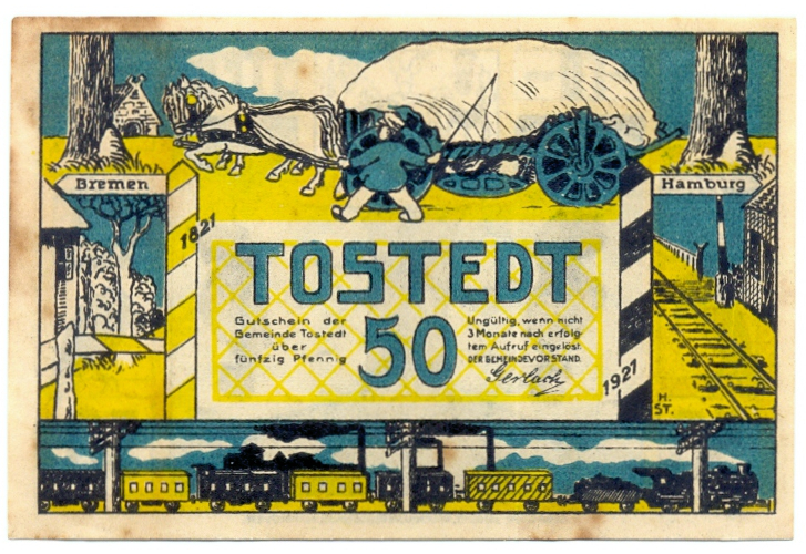 Notgeld Alemania Giebichenstein 50 Pfennig 1921 - Numisfila
