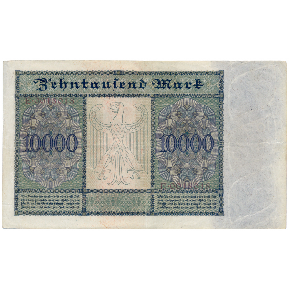 Billete Alemania 10.000 Marcos 1922 Alberto Durero  - Numisfila