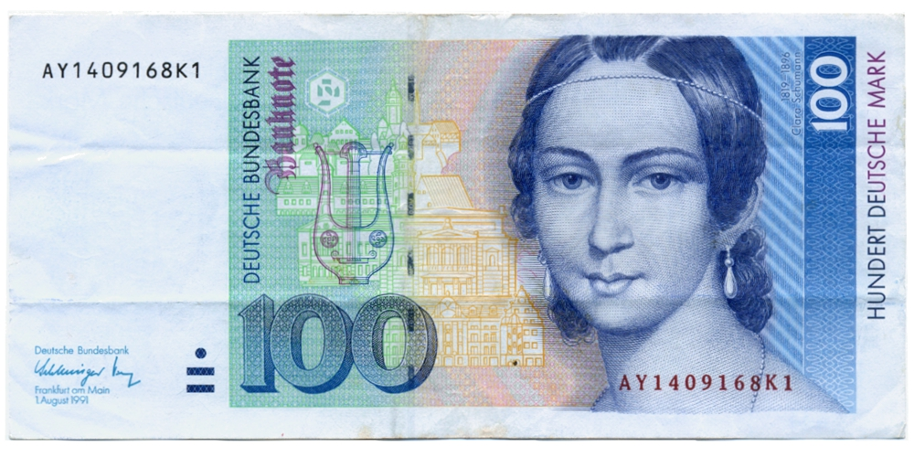 Billete Alemania 100 Deutsche Mark 1991 - Clara Schumann - Numisfila