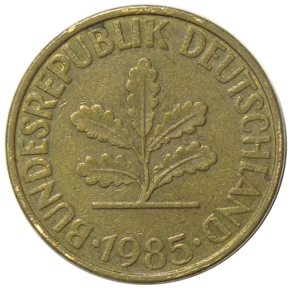 Moneda Alemania Federal 10 Pfennig 1971 -1996  - Numisfila