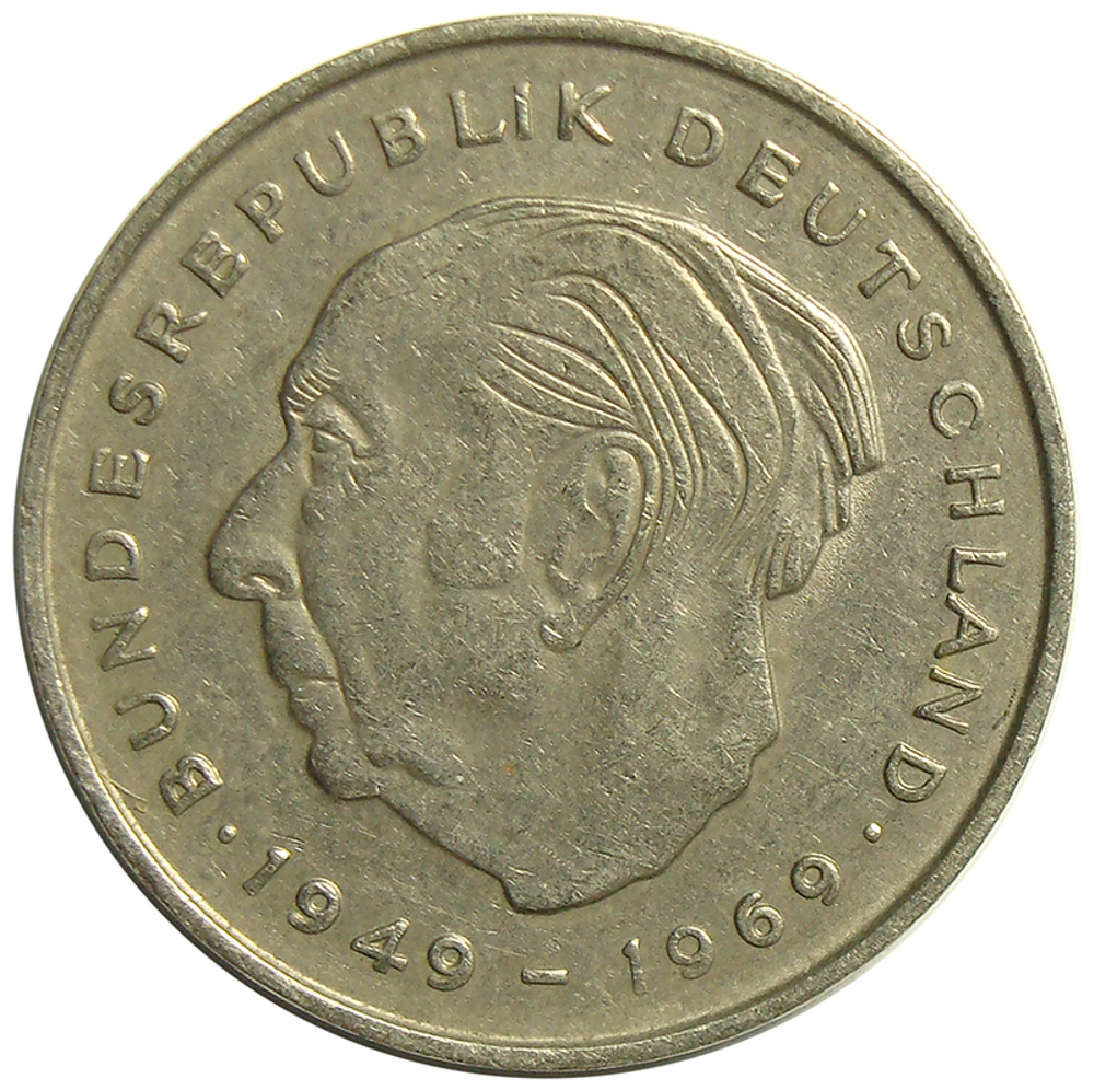 Moneda Alemania Federal 2 Marcos 1970-1987  - Numisfila