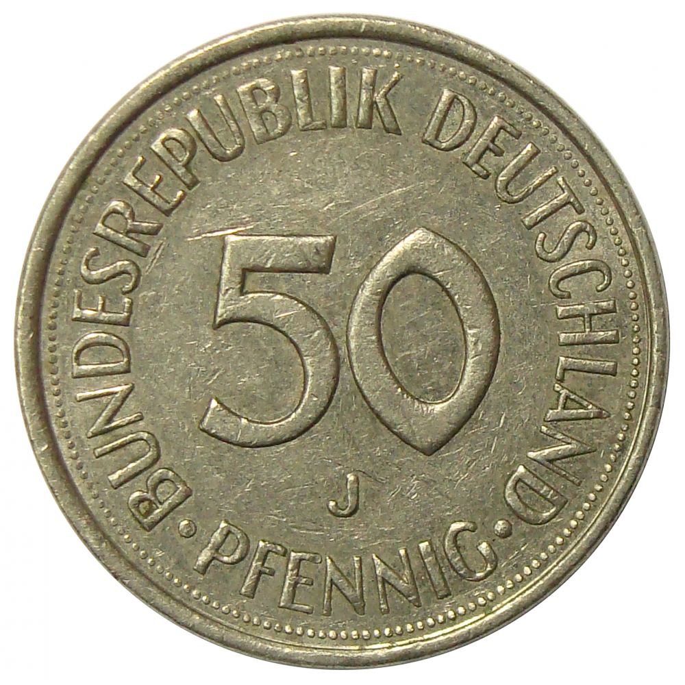 Moneda Alemania Federal 50 Pfennig 1972-1988  - Numisfila