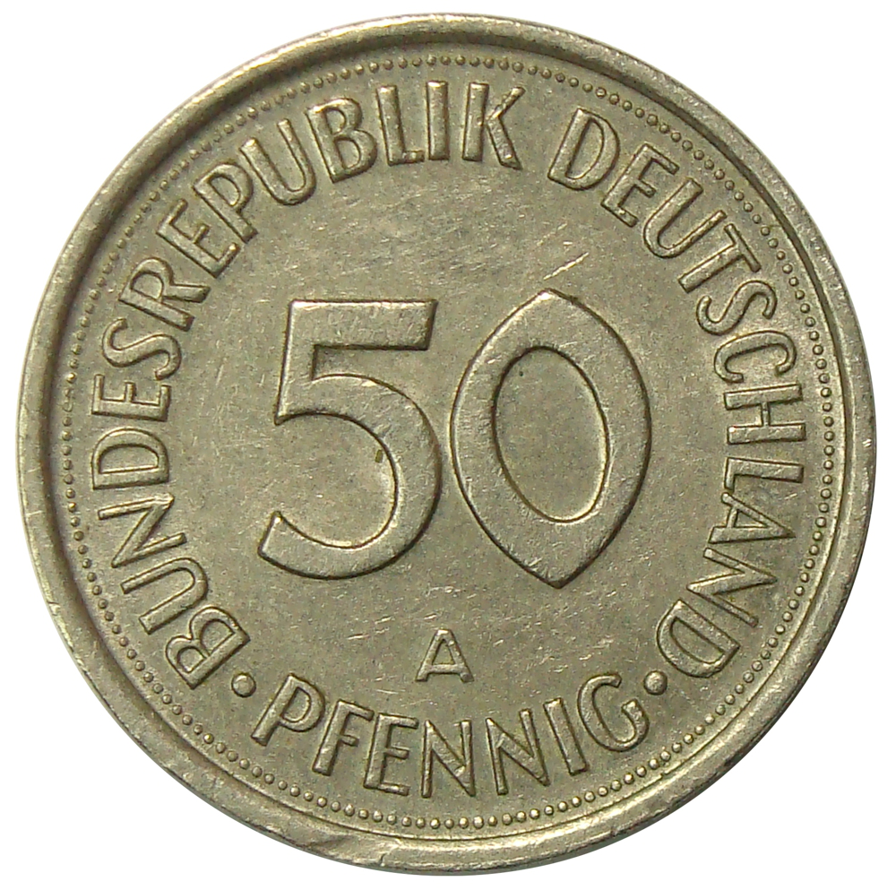 Moneda Alemania Federal 50 Pfennig 1989-2001  - Numisfila