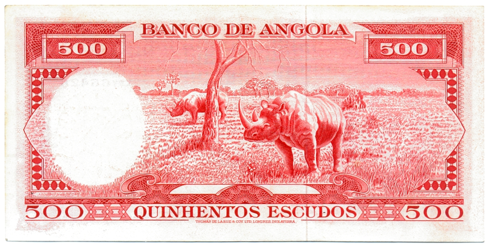 Billete Angola 500 Escudos 1970 - Américo Tomas   - Numisfila