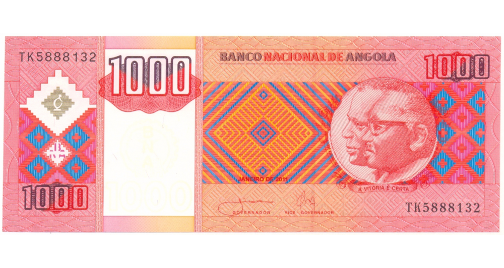  Billete Angola 1.000 Kwanzas 2011  - Numisfila