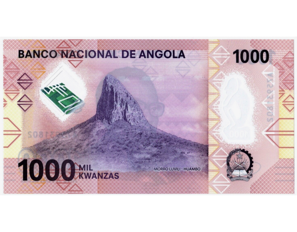 Billete Plástico Angola 1000 Kwanzas 2020   - Numisfila