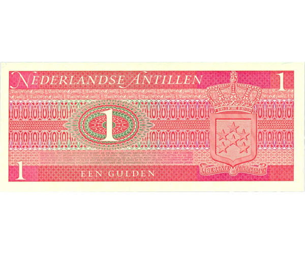 Billete Antillas Holandesas 1 Gulden 1970  - Numisfila