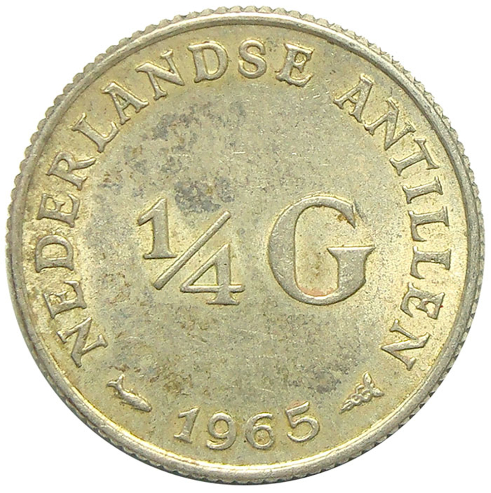 Moneda Antillas Holandesas ¼ Gulden 1954-1967  - Numisfila