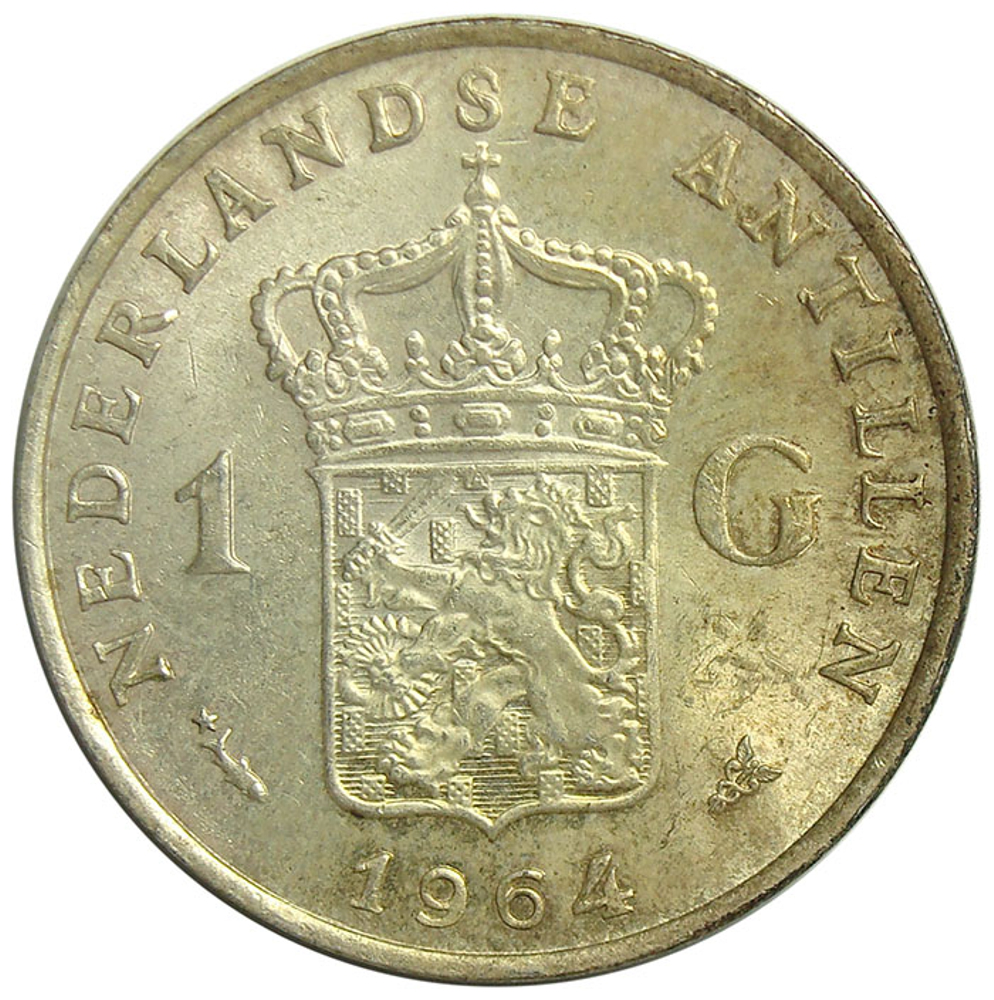 Moneda Antillas Holandesas 1 Gulden 1952-1970 - Numisfila