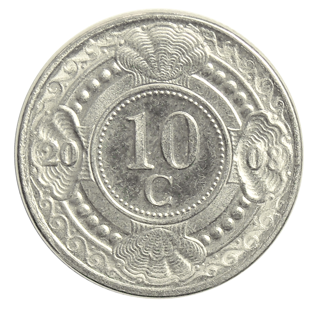 Moneda Antillas Holandesas 10 Centavos 1989-2013  - Numisfila