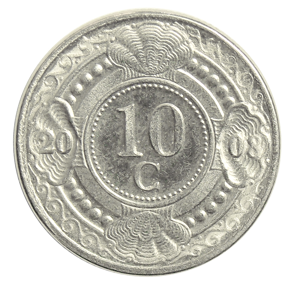Moneda Antillas Holandesas 10 Centavos 1989-2013 - Numisfila