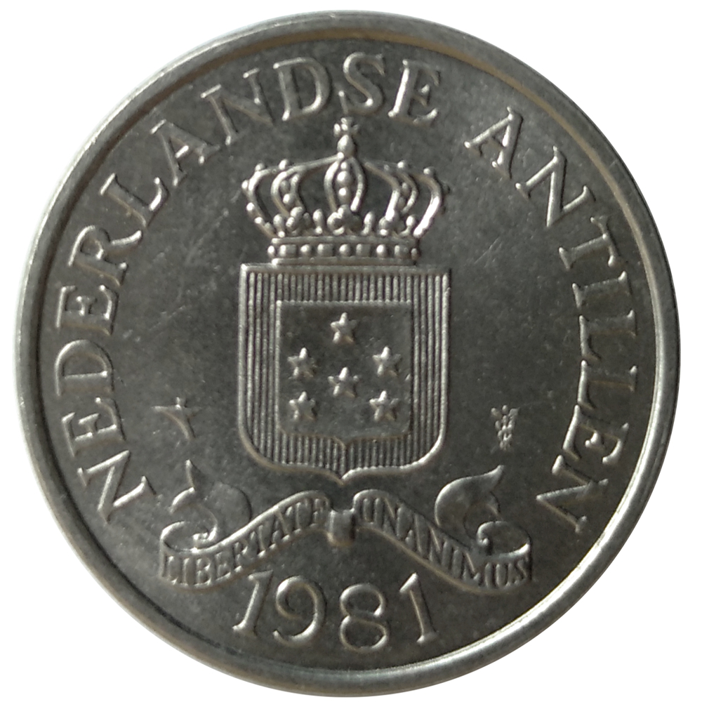 Moneda Antillas Holandesas 2 ½ Cents 1981  - Numisfila