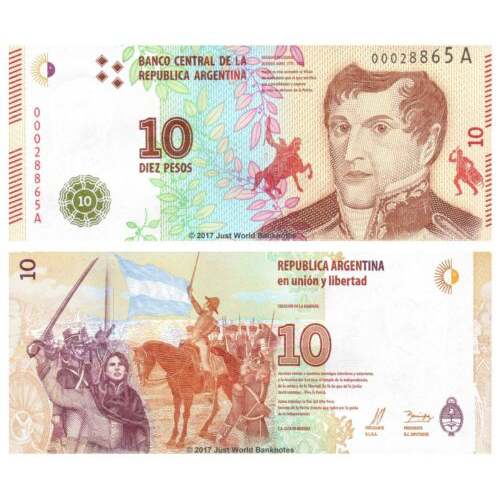 Billete Argentina 10 Pesos (2016) Belgrano - Numisfila