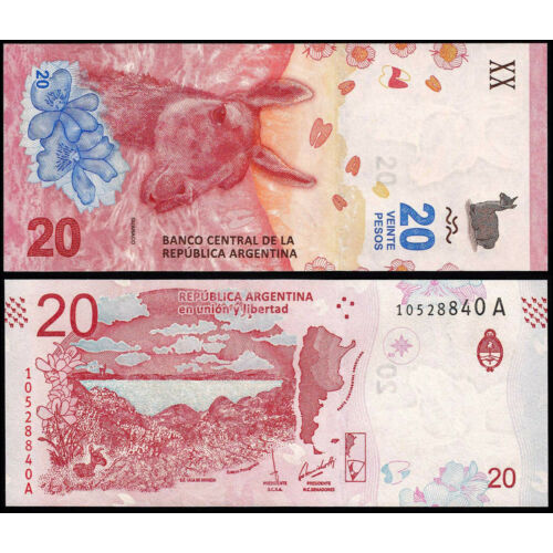 Billete Argentina 20 Pesos 2017 Guanaco - Numisfila