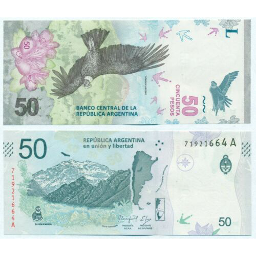 Billete Argentina 50 Pesos (2018) Condor  - Numisfila