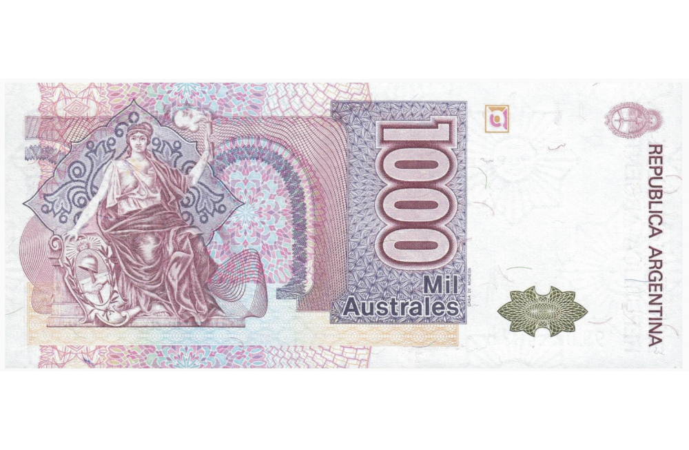 Billet Argentina 1000 Australes 1988-1990   - Numisfila