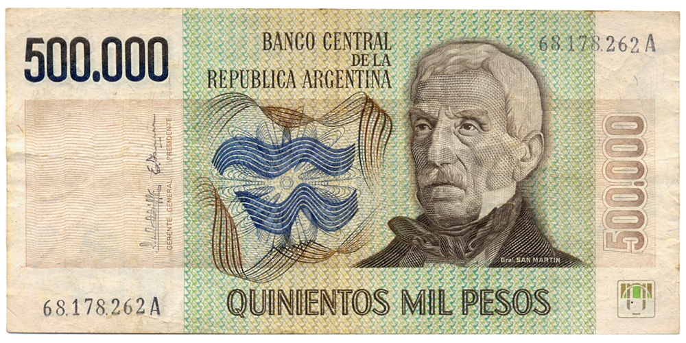 Billete Argentina 500000 Pesos 1980-1982  - Numisfila