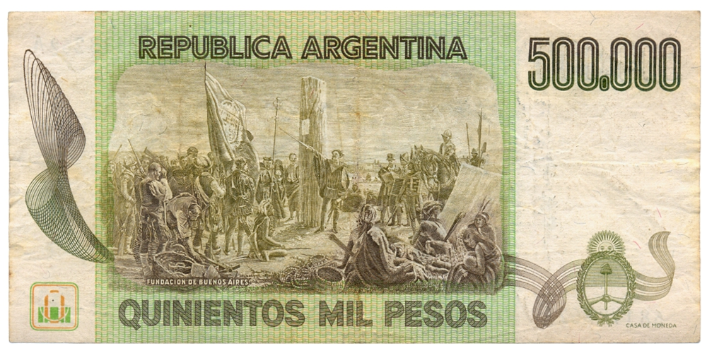 Billete Argentina 500000 Pesos 1980-1982   - Numisfila