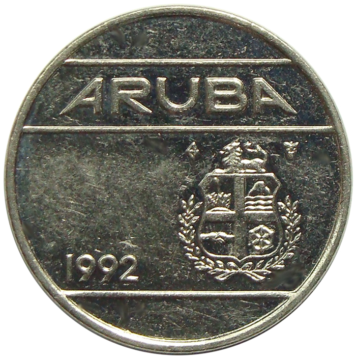 Moneda Aruba 25 Centavos 1983-2013  - Numisfila