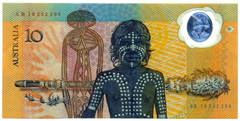 Australia Billete Polimero 10 Dollars 1988 Bicentenario Colonización Serial AB19232298 - Numisfila