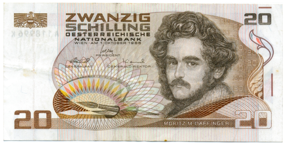Billete Austria 20 Schilling 1986  - Numisfila