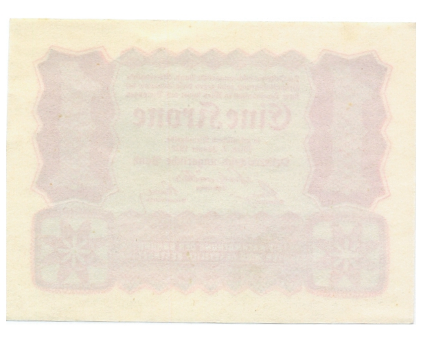 Billete Austria 1 Krone 1922 -  Banco Austrohúngaro   - Numisfila