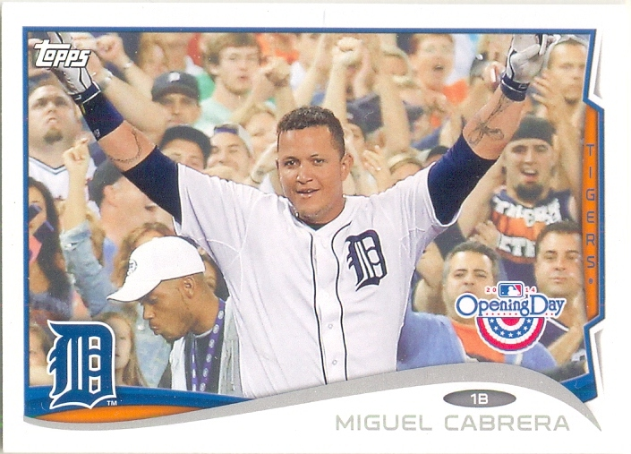 Barajita Miguel Cabrera Topps 2014 # 100 - Numisfila