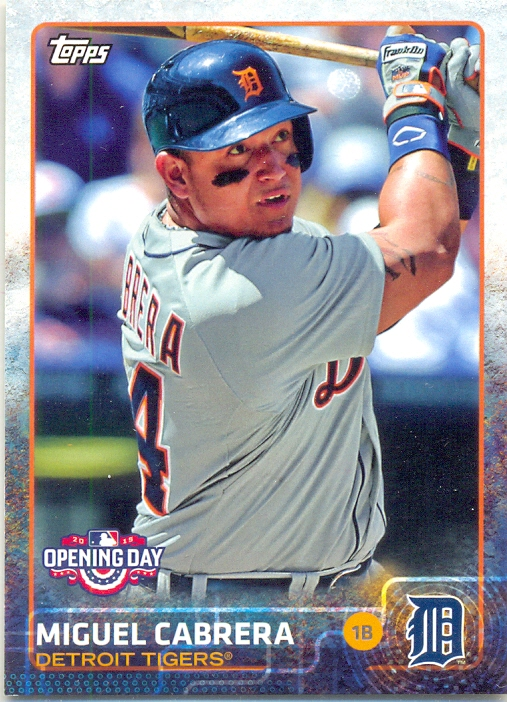 Barajita Miguel Cabrera Topps 2015 # 20 - Numisfila