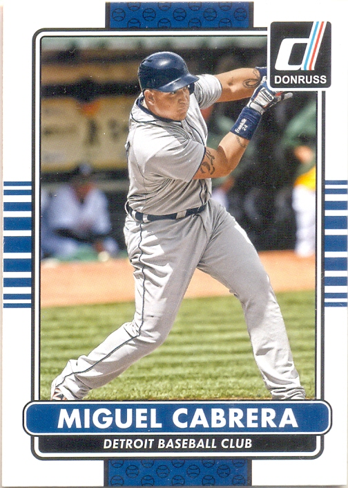 Barajita Miguel Cabrera Donruss 2015 # 87 - Numisfila