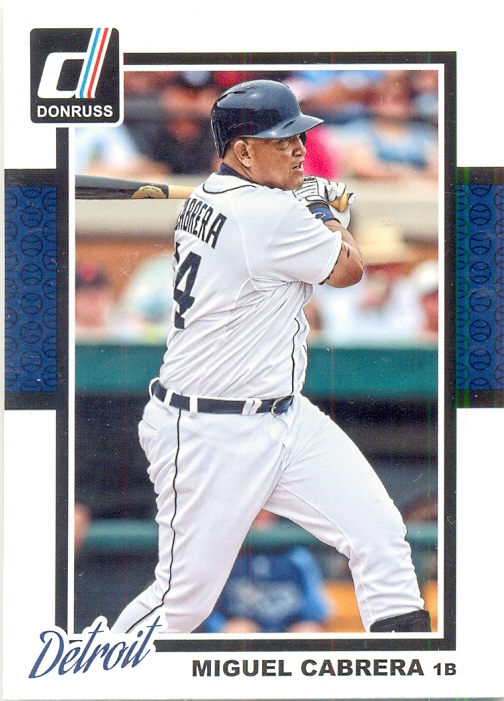 Barajita Miguel Cabrera Donruss 2014 # 294 - Numisfila