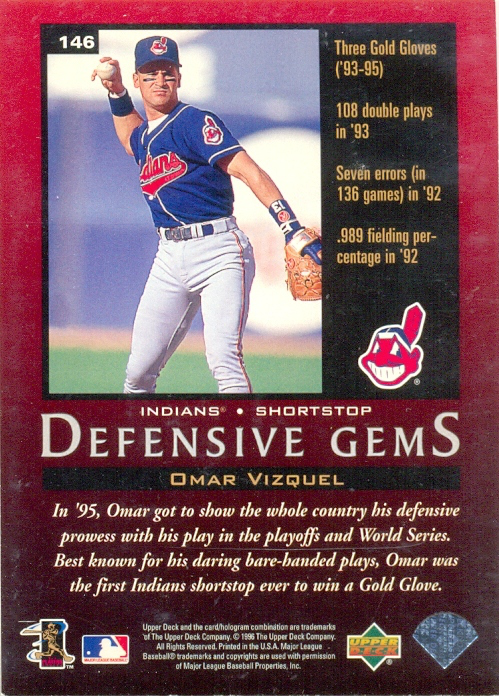 Barajita Omar Vizquel Upper 1997  # 146  - Numisfila