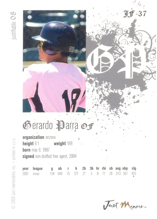 Barajita Gerardo Parra Minors 2008 # 37  - Numisfila