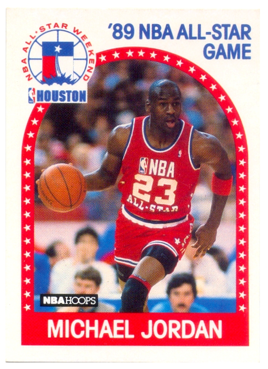 Barajita de Basquet Michael Jordan 1989 NBAHOOPS #21 All-star  - Numisfila