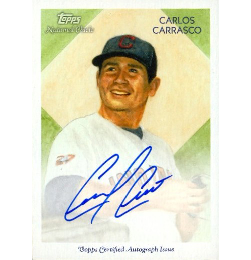 Barajita Autografiada Carlos Carrasco Topps Indians 2010 # NCA-CC - Numisfila