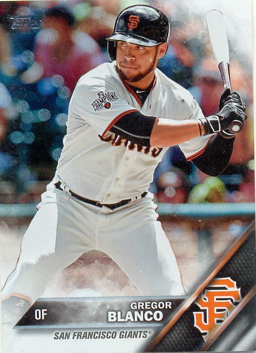 Barajita Gregor Blanco Topps 2016 # 177  - Numisfila