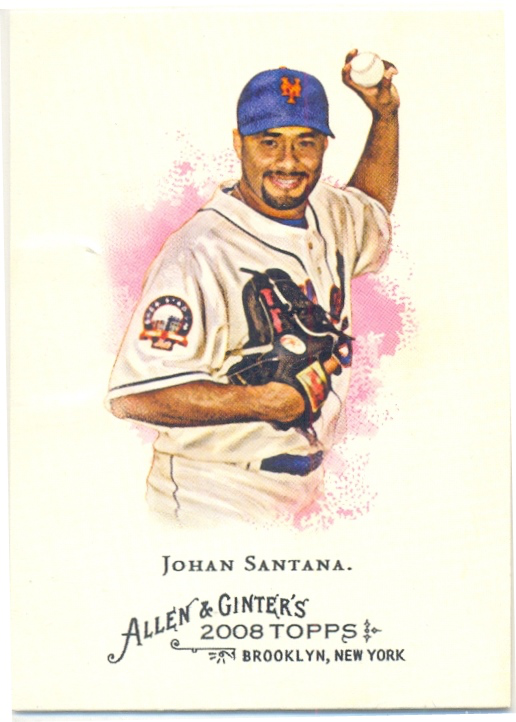 Barajita Johan Santana Topps 2008 # 150  - Numisfila