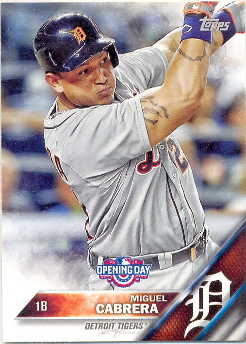 Barajita Miguel Cabrera Topps 2016 # OD-150 - Numisfila