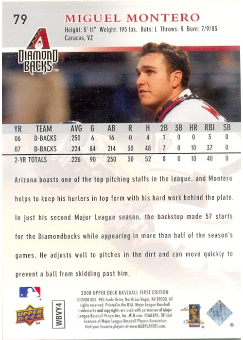 Barajita Miguel Montero Upper 2008 # 79  - Numisfila