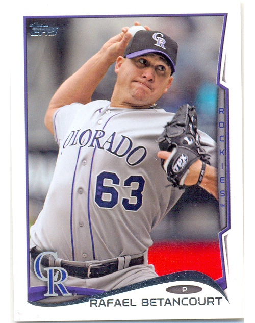 Barajita Rafael Betancourt Topps 2014 # 139 - Numisfila