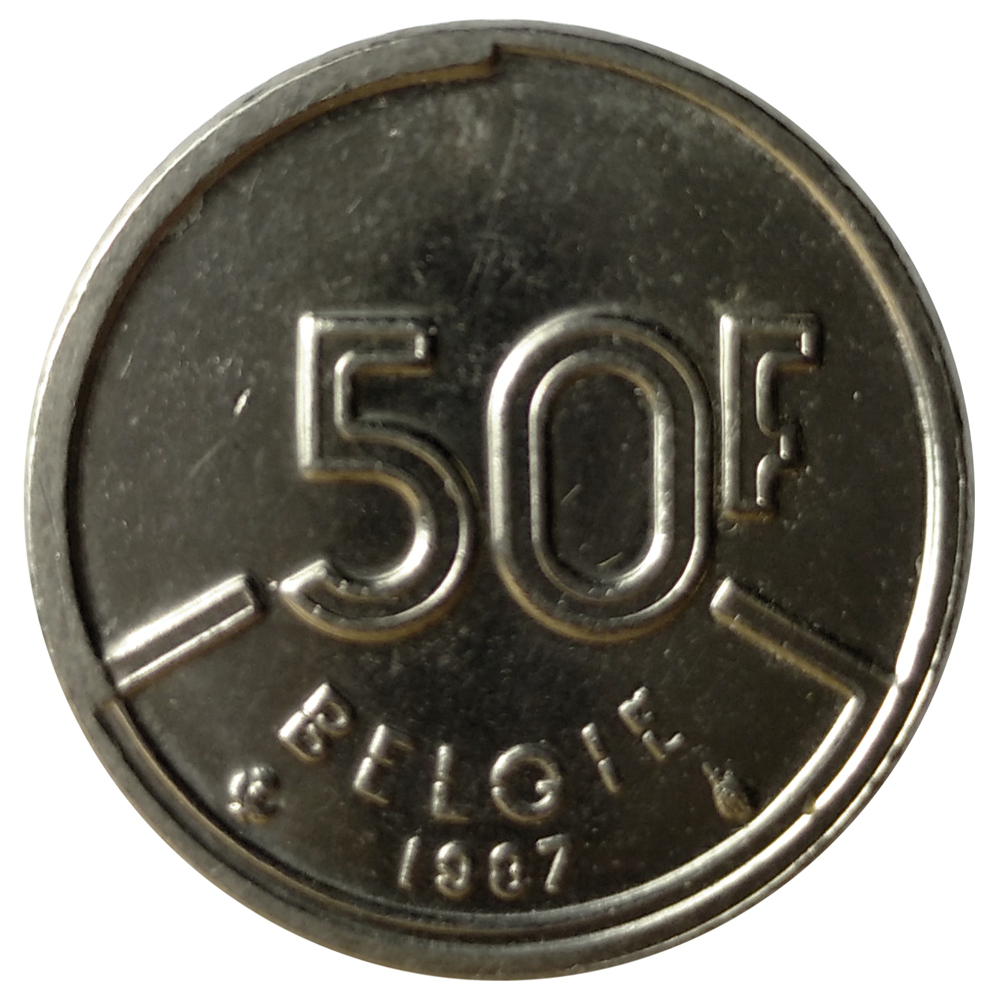 Moneda Belgica 50 Francs 1987 - 89  - Numisfila