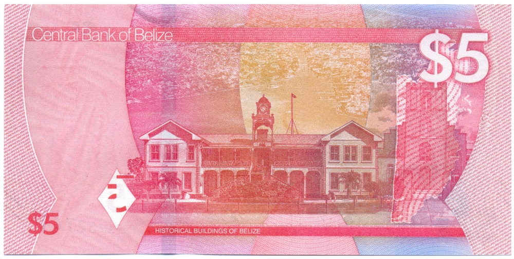 Billete Belice 5 Dolares 2025 - George Cadle Price  - Numisfila