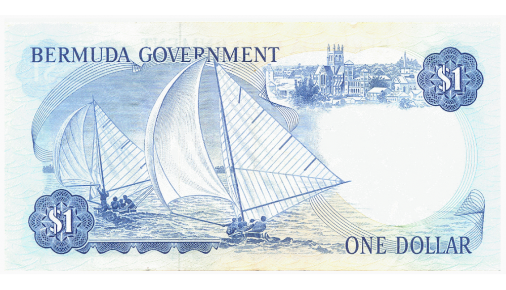 Billete Bermuda 1 Dólar 1970 Reina Isabel II  - Numisfila