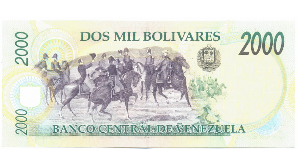 Billete 2000 Bolívares 1997 B8 / AU  - Numisfila