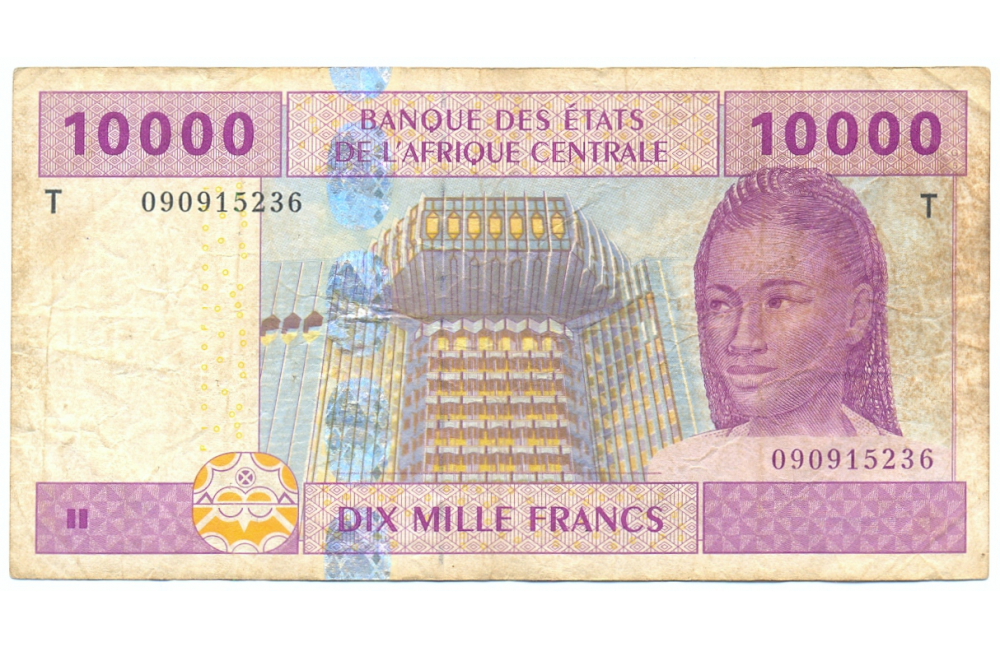 Billete Africa Central 10000 Francs 2002  - Numisfila