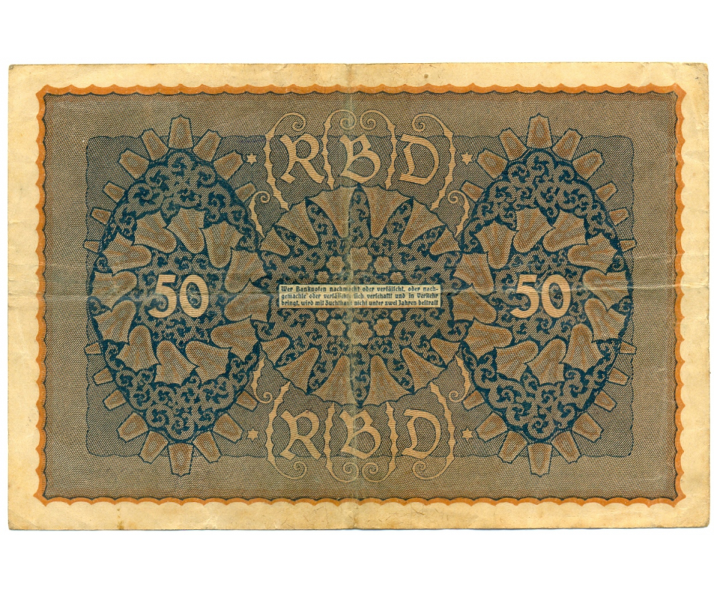 Billete Alemania 50 - Fünfzig Mark 1919 Imperio  - Numisfila